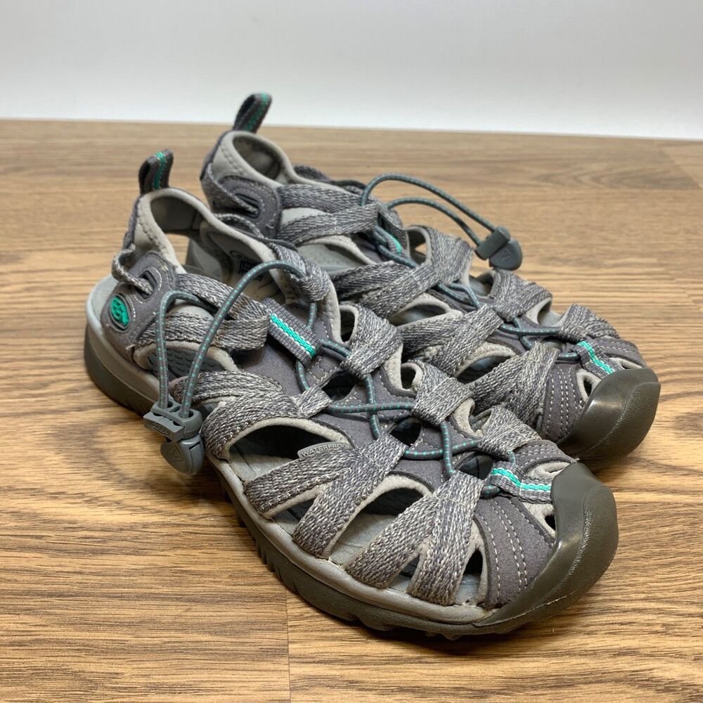 KEEN Women’s Size 7 Whisper Sandals Medium Grey‎ Peacock 1022814